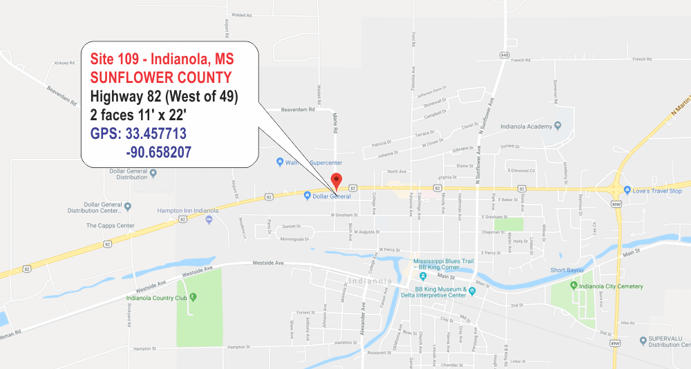 109 Sunflower County Indianola